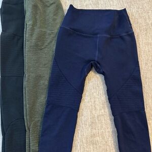 Alphalete Navy and Olive Leggings